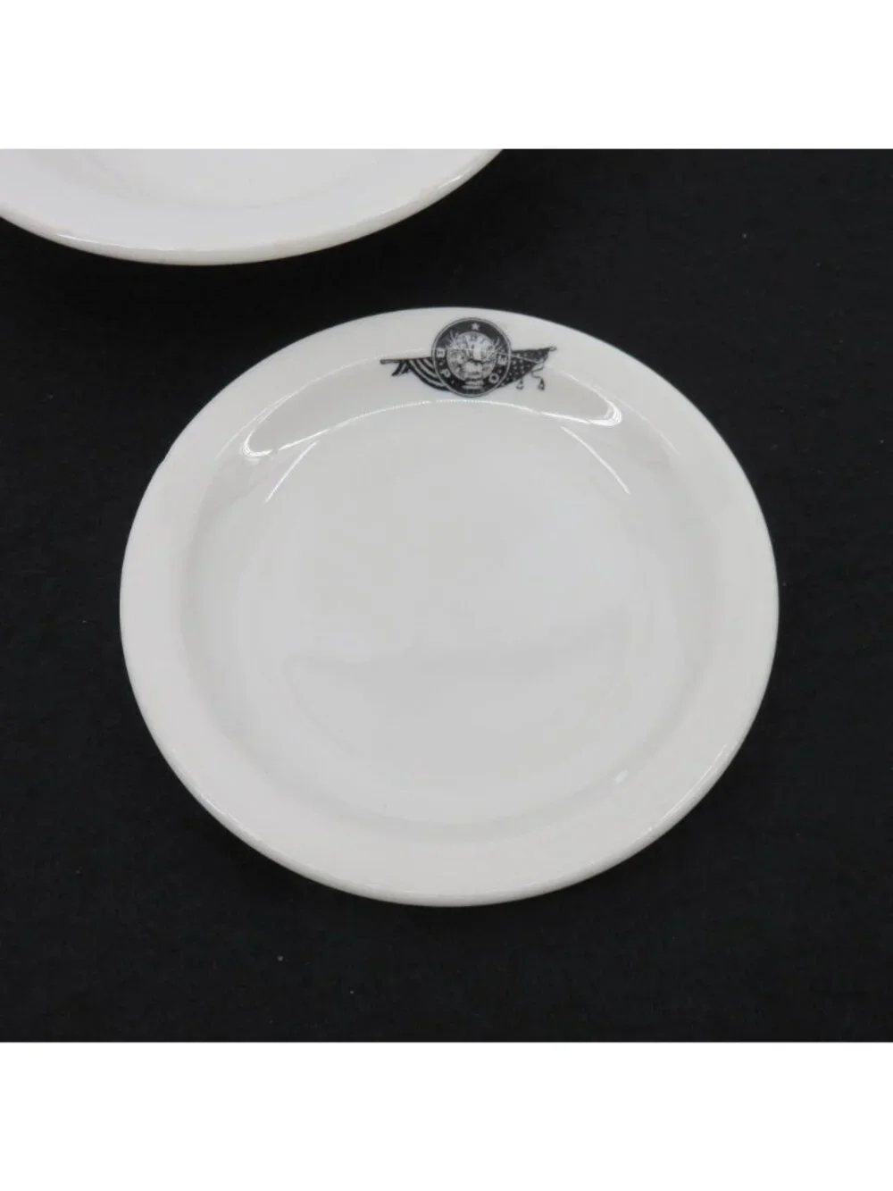 McNichol China Elks Lodge BPOE Bowl Plate Set Clarksburg VA Made in USA Vintage